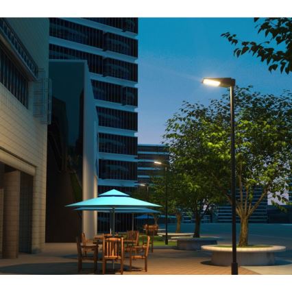 LED prigušiva solarna ulična lampa sa senzorom STREET LED/30W/9,6V 3000/4000K 6000 mAh IP65 + daljinski upravljač