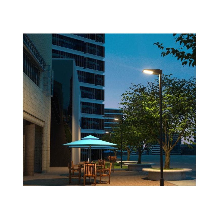 LED prigušiva solarna ulična lampa sa senzorom STREET LED/30W/9,6V 3000/4000K 6000 mAh IP65 + daljinski upravljač