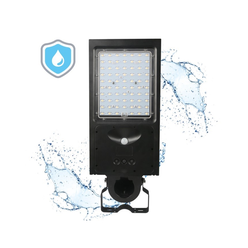 LED prigušiva solarna ulična lampa sa senzorom STREET LED/30W/9,6V 3000/4000K 6000 mAh IP65 + daljinski upravljač