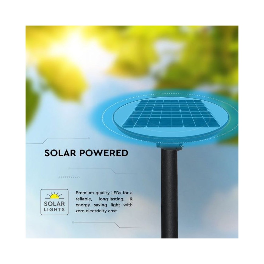 LED Solarna ulična svetiljka sa senzorom LED/10W/3,2V IP65 4000K + Daljinski upravljač
