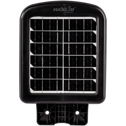LED Prigušiva solarna ulična lampa sa senzorom LED/150W/6V 6500K IP65 crno + Daljinski upravljač