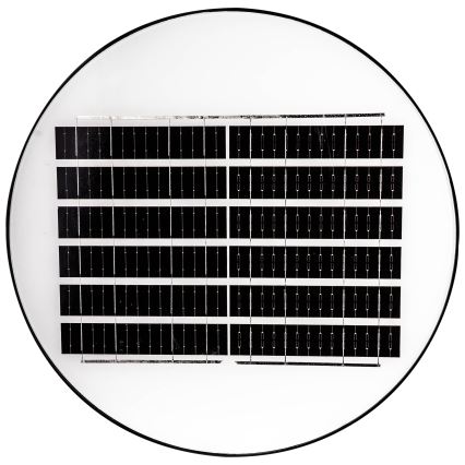 LED Prigušiva solarna ulična lampa sa senzorom LED/15W/6V 11000 mAh 6500K IP65 crno + Daljinski upravljač