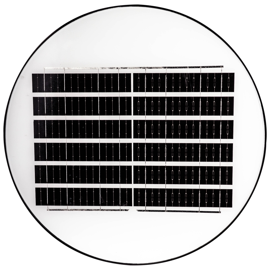 LED Prigušiva solarna ulična lampa sa senzorom LED/15W/6V 11000 mAh 6500K IP65 crno + Daljinski upravljač