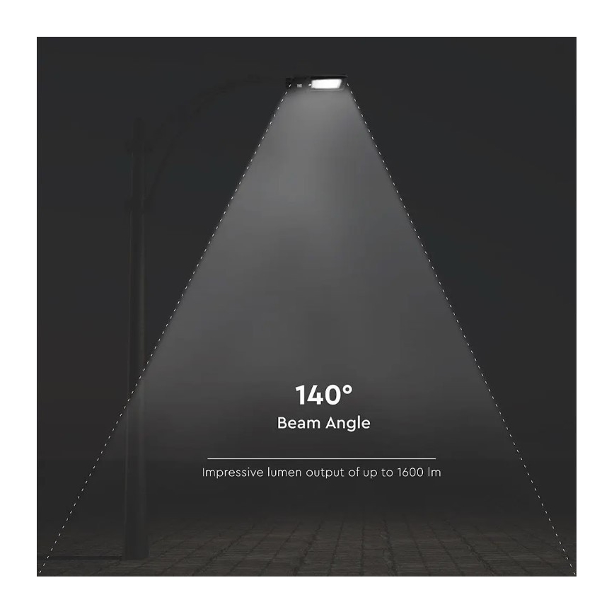 LED Solarna ulična svetiljka sa senzorom LED/15W/7,4V 4000K IP65 10800 mAh