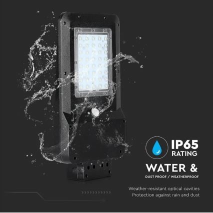 LED Solarna ulična svetiljka sa senzorom LED/15W/7,4V 4000K IP65 10800 mAh