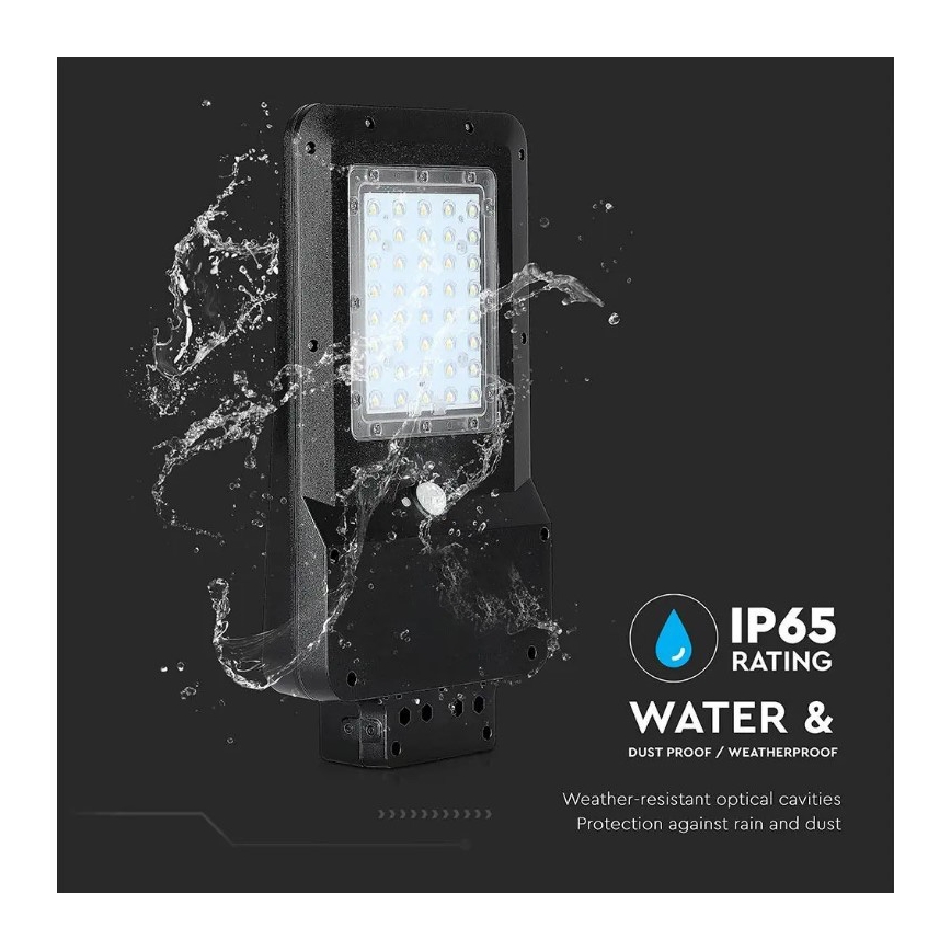 LED Solarna ulična svetiljka sa senzorom LED/15W/7,4V 4000K IP65 10800 mAh