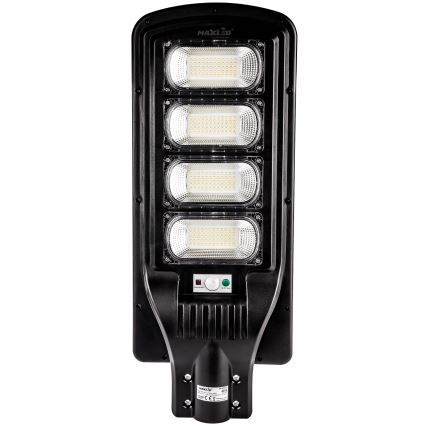 LED Prigušiva solarna ulična lampa sa senzorom LED/240W/6V 6500K IP65 crno + Daljinski upravljač