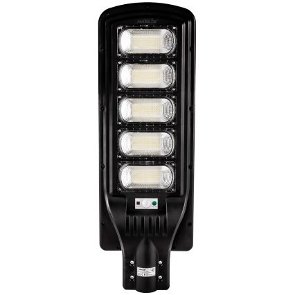 LED Prigušiva solarna ulična lampa sa senzorom LED/300W/6V 6500K IP65 crno + Daljinski upravljač