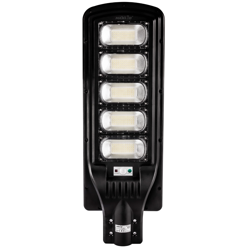 LED Prigušiva solarna ulična lampa sa senzorom LED/300W/6V 6500K IP65 crno + Daljinski upravljač