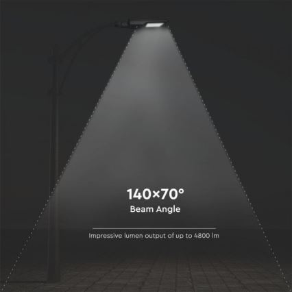 LED Solarna ulična svetiljka sa senzorom LED/40W/9,6V IP65 6000K + Daljinski upravljač
