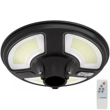 LED Solarna ulična svetiljka sa senzorom LED/7,5W/3,2V IP65 4000K + Daljinski upravljač