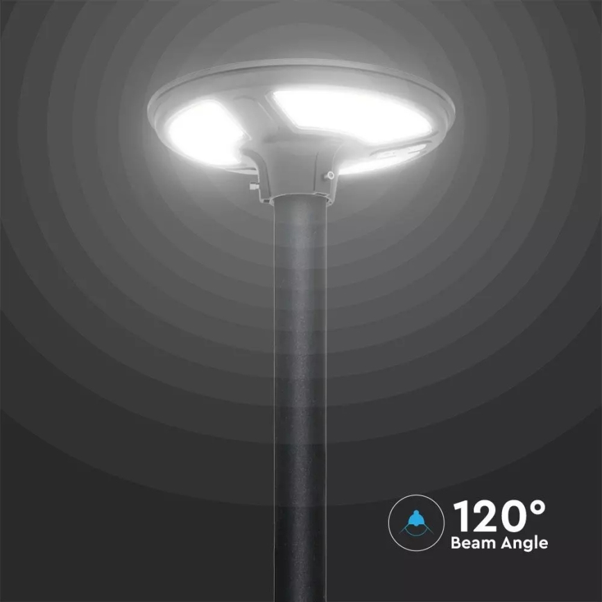 LED Solarna ulična svetiljka sa senzorom LED/7,5W/3,2V IP65 4000K + Daljinski upravljač