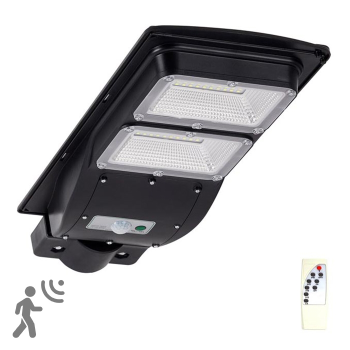 LED Solarna ulična svetiljka sa senzorom STREET 2xLED/6W/3,2V IP65 + Daljinski upravljač