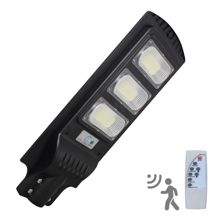 LED Solarna ulična svetiljka sa senzorom STREET LED/10W/3,2V IP65 + Daljinski upravljač