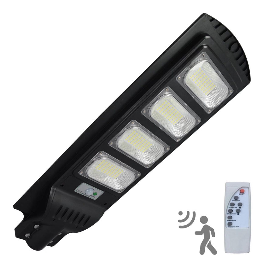 LED Solarna ulična svetiljka sa senzorom STREET LED/15W/3,2V IP65 + Daljinski upravljač