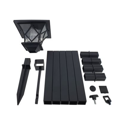 LED solarna vanjska lampa 3u1 LED/1,2V IP44 crno