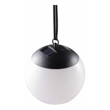 LED Solarna viseća lampa KIARA LED/1,2V IP44 crno
