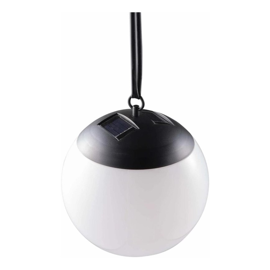 LED Solarna viseća lampa KIARA LED/1,2V IP44 crno