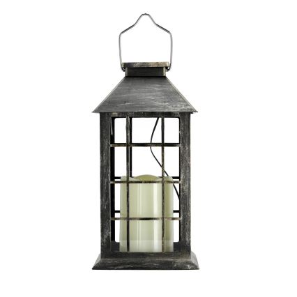 LED Solarna viseća lampa LED/0,02W/1,2V 1xAA 2700K IP44 200 mAh patina