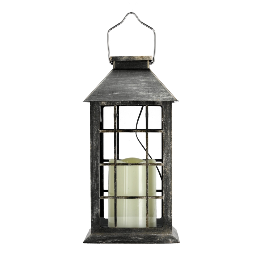 LED Solarna viseća lampa LED/0,02W/1,2V 1xAA 2700K IP44 200 mAh patina