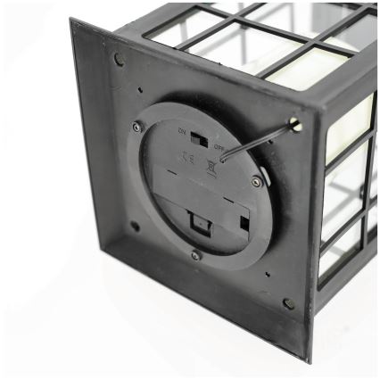 LED Solarna viseća lampa LED/0,02W/1,2V 2700K IP44 crno