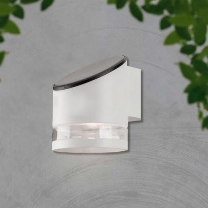 LED solarna zidna lampa LED/1W/3,7V 3000K IP54 1200 mAh bela