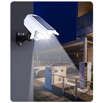 LED solarna maketa sigurnosne kamere sa senzorom KAMERA LED/1W/3,7V IP44 + daljinski upravljač