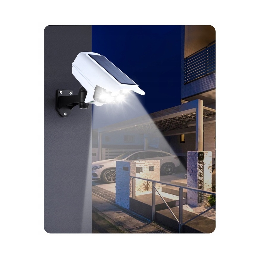 LED solarna maketa sigurnosne kamere sa senzorom KAMERA LED/1W/3,7V IP44 + daljinski upravljač