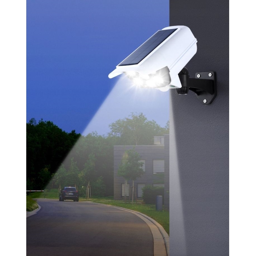 LED solarna maketa sigurnosne kamere sa senzorom KAMERA LED/1W/3,7V IP44 + daljinski upravljač
