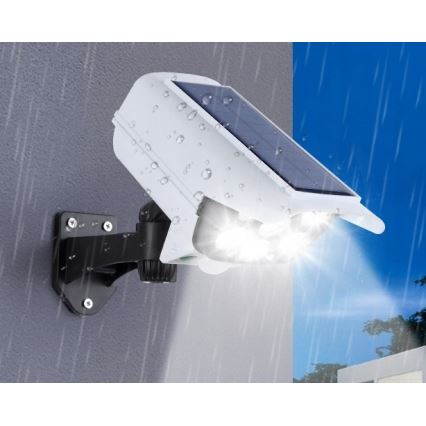 LED solarna maketa sigurnosne kamere sa senzorom KAMERA LED/1W/3,7V IP44 + daljinski upravljač