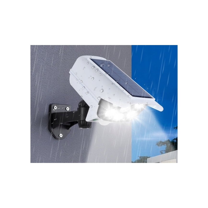 LED solarna maketa sigurnosne kamere sa senzorom KAMERA LED/1W/3,7V IP44 + daljinski upravljač