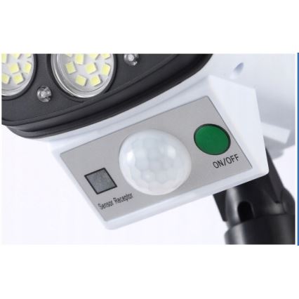 LED solarna maketa sigurnosne kamere sa senzorom KAMERA LED/1W/3,7V IP44 + daljinski upravljač