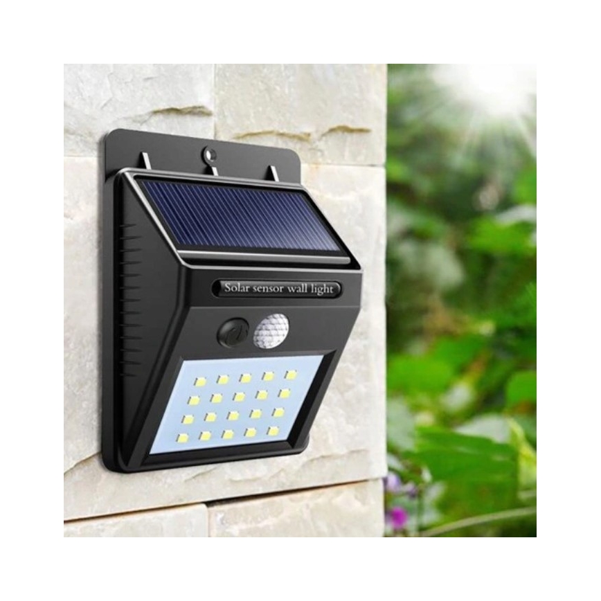 LED Solarna zidna lampa sa senzorom LED/0,55W/3,7V 1200 mAh IP65