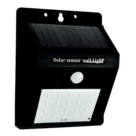 LED Solarna zidna lampa sa senzorom LED/0,55W/3,7V 6500K IP65