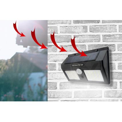 LED Solarna zidna lampa sa senzorom LED/1,2W/3,7V IP54