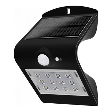 LED Solarna zidna lampa sa senzorom LED/1.5W/3,7V IP65 1200 mAh