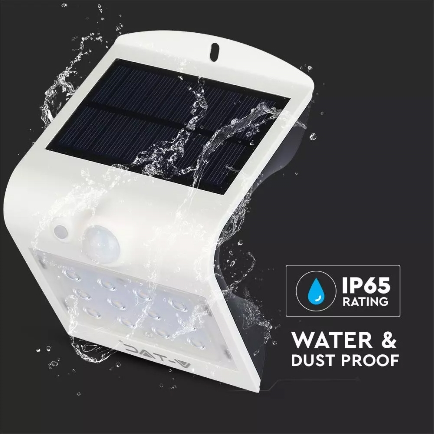LED Solarna zidna lampa sa senzorom LED/1.5W/3,7V IP65 1200 mAh
