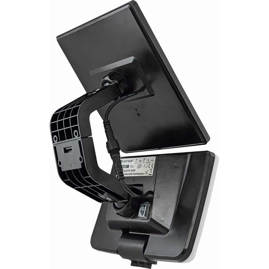 LED Solarna zidna lampa sa senzorom LED/12W/3,7V 4000 mAh IP54