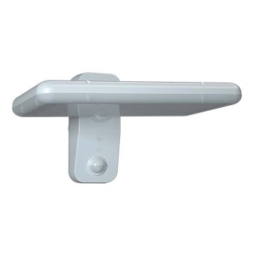 LED Solarna zidna lampa sa senzorom LED/15W/3,2V 4000K/6000K IP65 bela