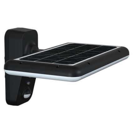 LED Solarna zidna lampa sa senzorom LED/15W/3,2V 4000K/6000K IP65 crno