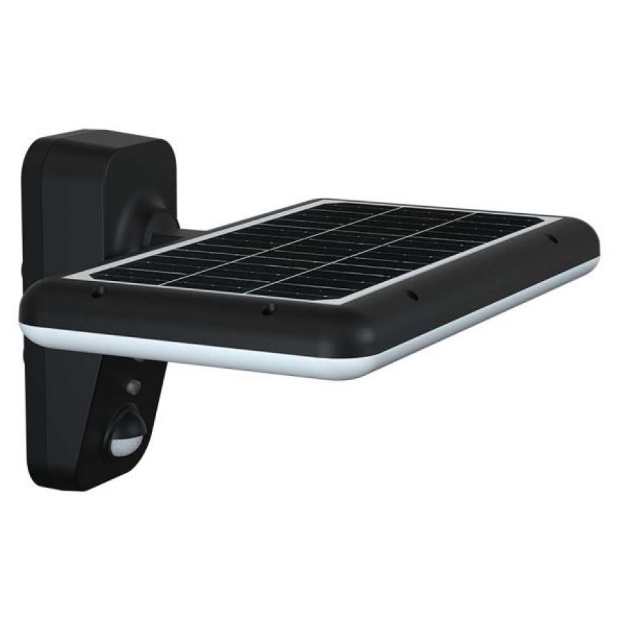 LED Solarna zidna lampa sa senzorom LED/15W/3,2V 4000K/6000K IP65 crno