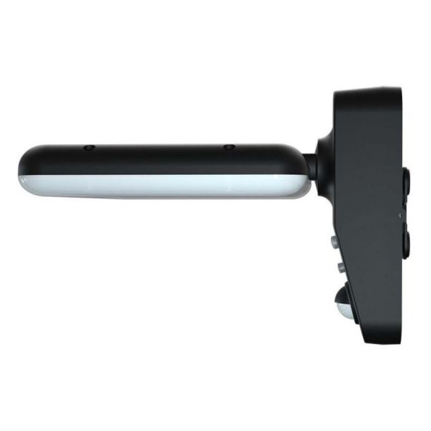 LED Solarna zidna lampa sa senzorom LED/15W/3,2V 4000K/6000K IP65 crno