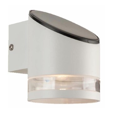 LED Solarna zidna lampa sa senzorom LED/1W/3,7V IP54 3000K bela