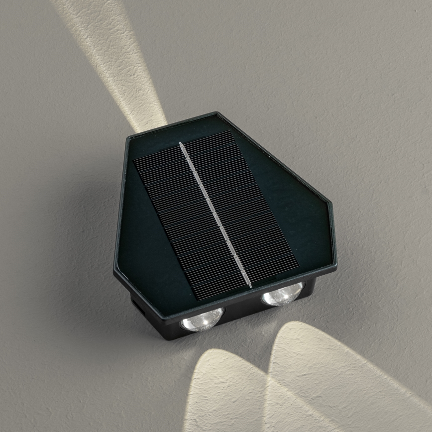 LED Solarna zidna lampa sa senzorom LED/2W/5V IP54 1300 mAh