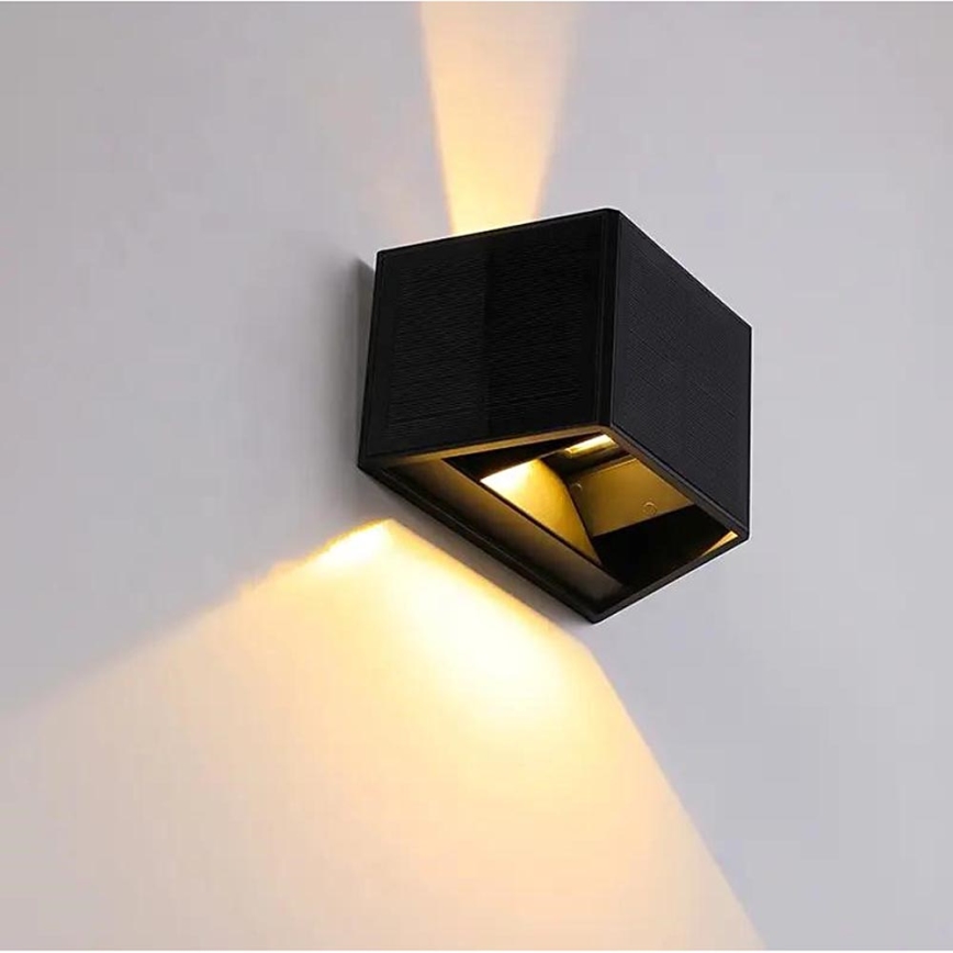 LED Solarna zidna lampa sa senzorom LED/2W/5V IP54 1300 mAh