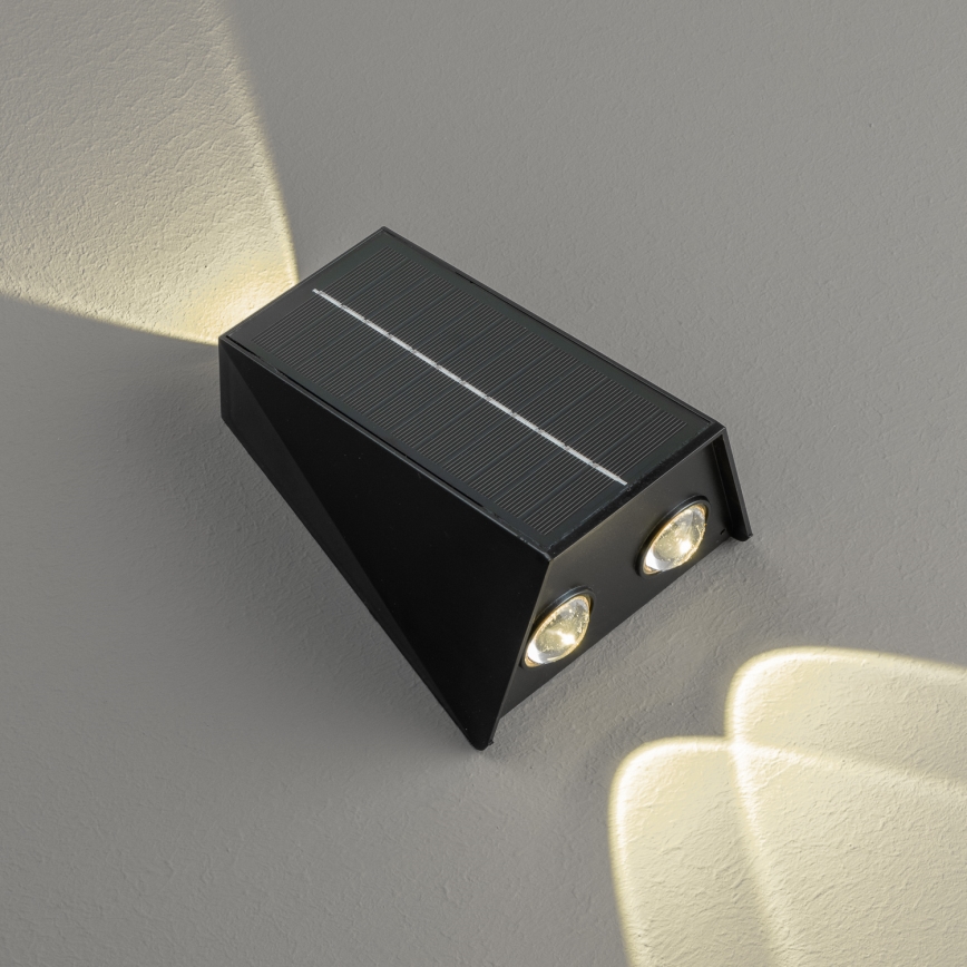LED Solarna zidna lampa sa senzorom LED/2W/5V IP54 1300 mAh