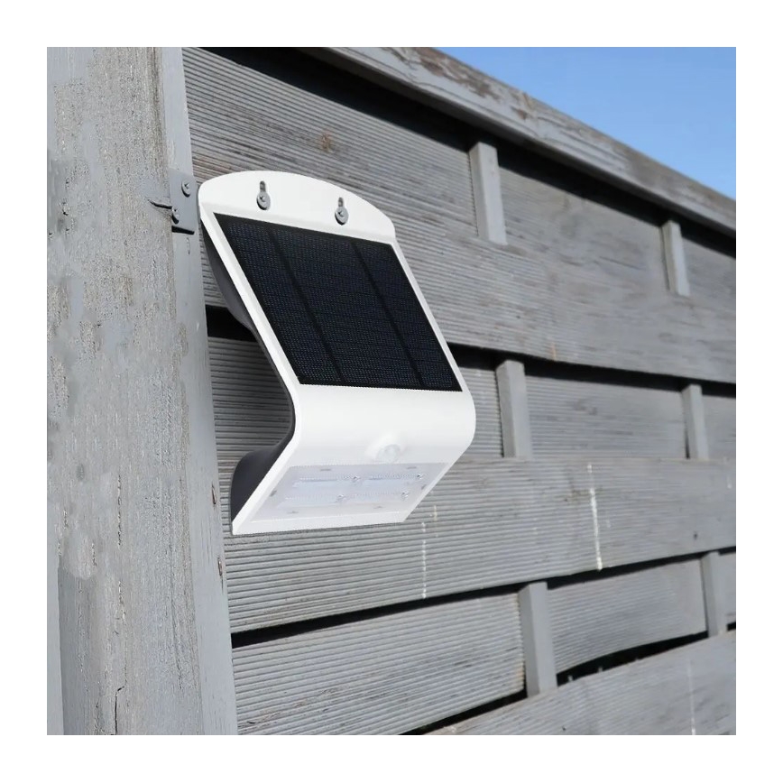 LED Solarna zidna lampa sa senzorom LED/3W/3,7V 3000/4000K IP65 bela