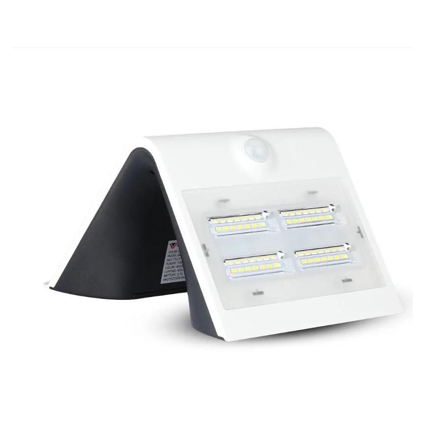 LED Solarna zidna lampa sa senzorom LED/3W/3,7V 3000/4000K IP65 bela
