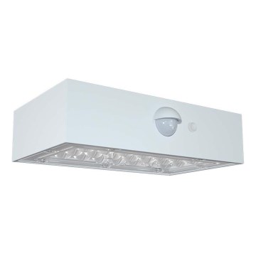 LED Solarna zidna lampa sa senzorom LED/3W/3,7V 3000K/4000K IP65 bela