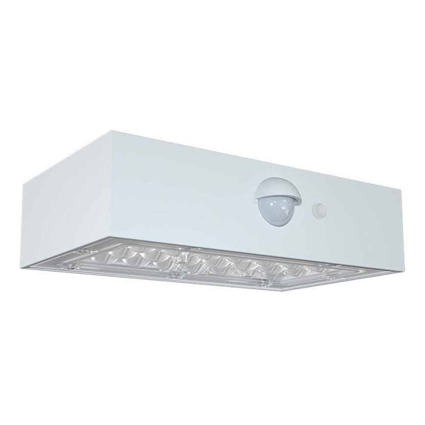 LED Solarna zidna lampa sa senzorom LED/3W/3,7V 3000K/4000K IP65 bela